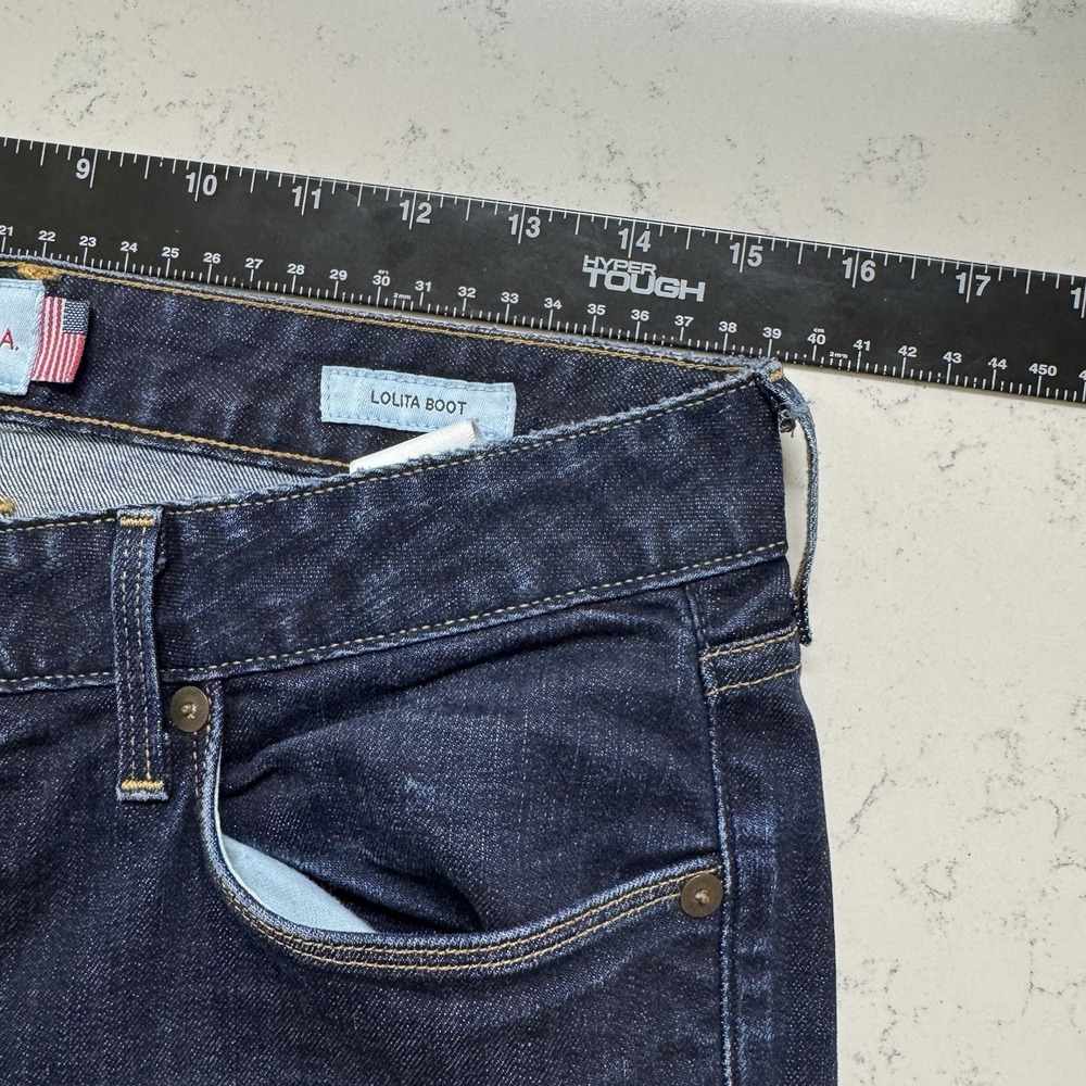 Lucky Brand‎ White Oak Cone Denim Lolita Boot Cut Selvedge US Made Size 4/27 - Picture 10 of 12
